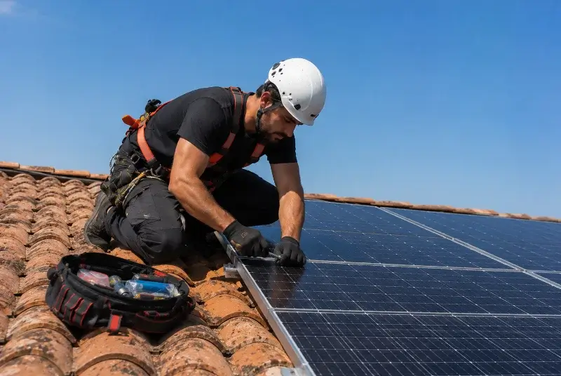 Maintenance et monitoring de panneaux solaires à Peyssies